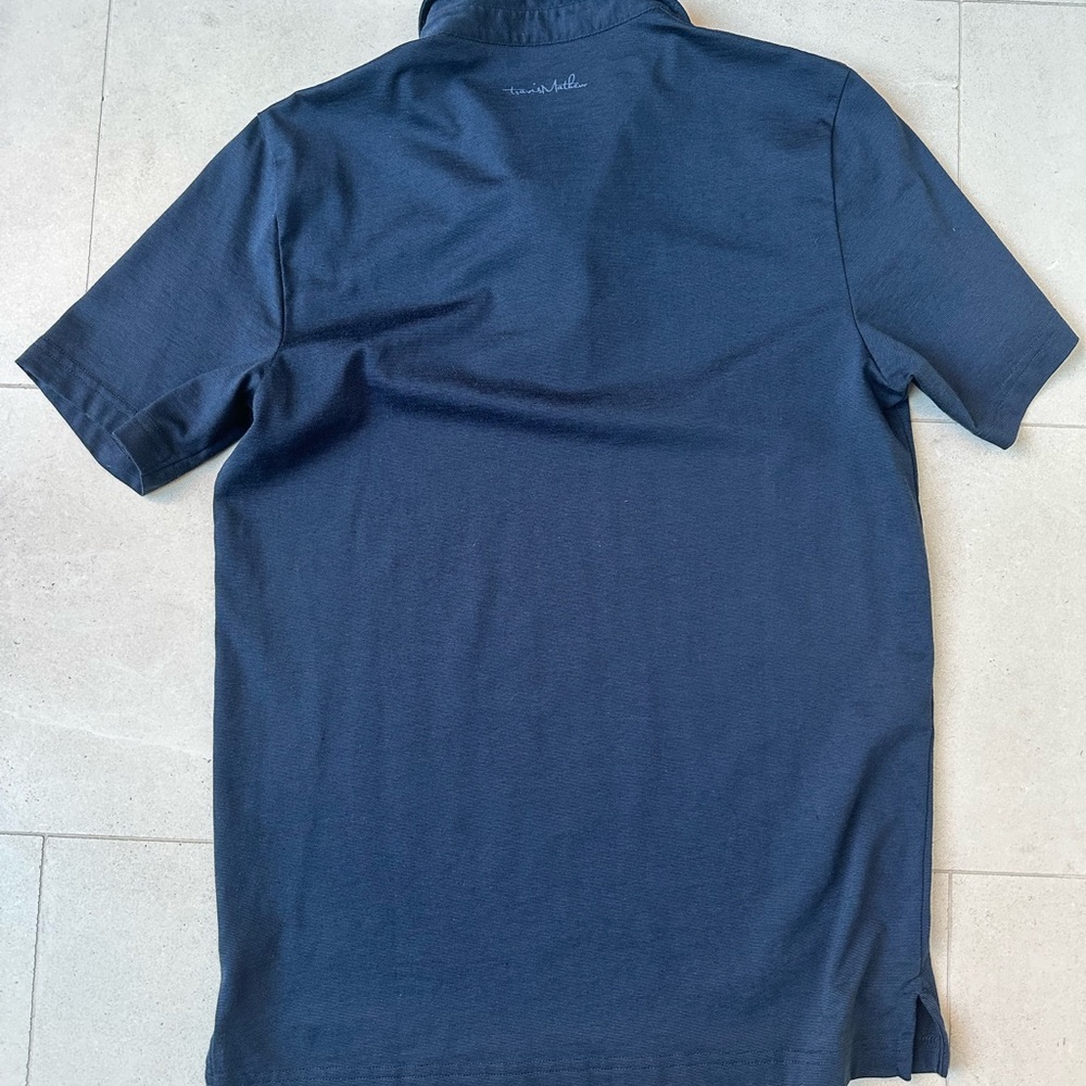 Travis Mathew Dark Blue Polo Shirt - Picture 3 of 6